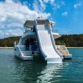 Leopard 51 Power Catamaran: water slide