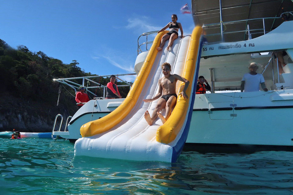 Yacht Charter Toys in Phuket: Water Slide