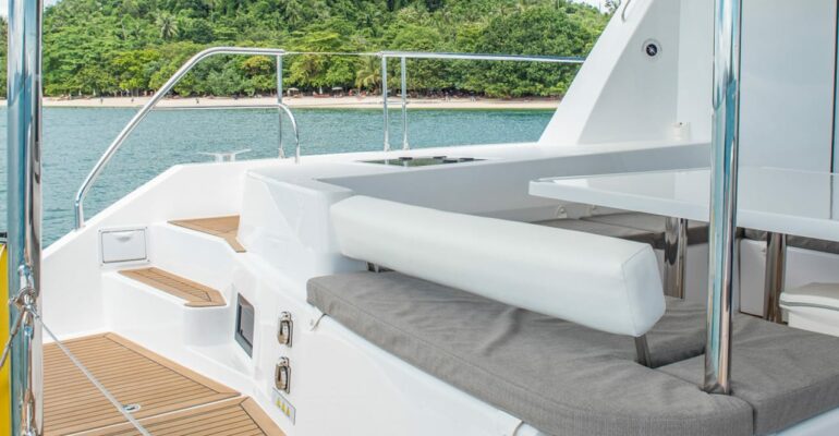 Leopard Catamaran Charter Phuket: cockpit