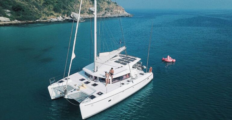 Lagoon 421 Rental Phuket: aerial view